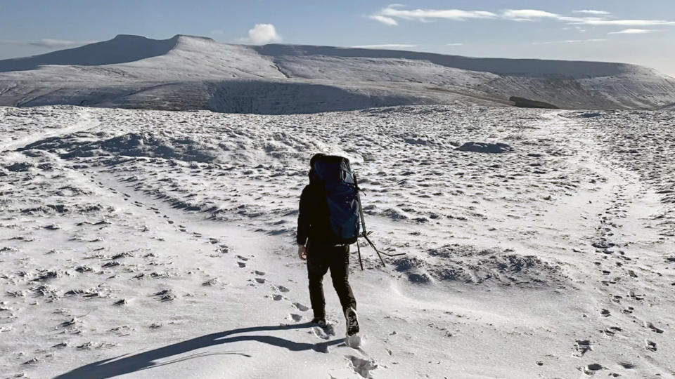 Osprey UNLTD AirScape 68: hiking in the snow