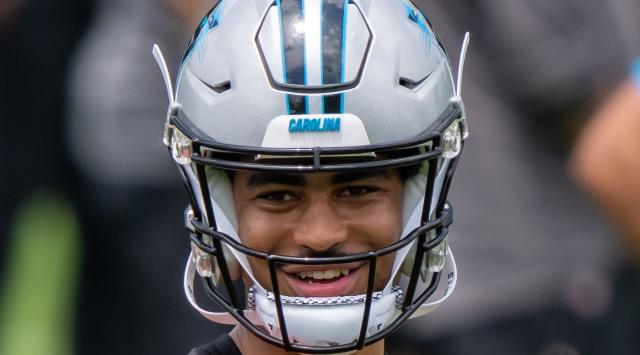 Bryce Young makes first appearance in his Carolina Panthers uniform 