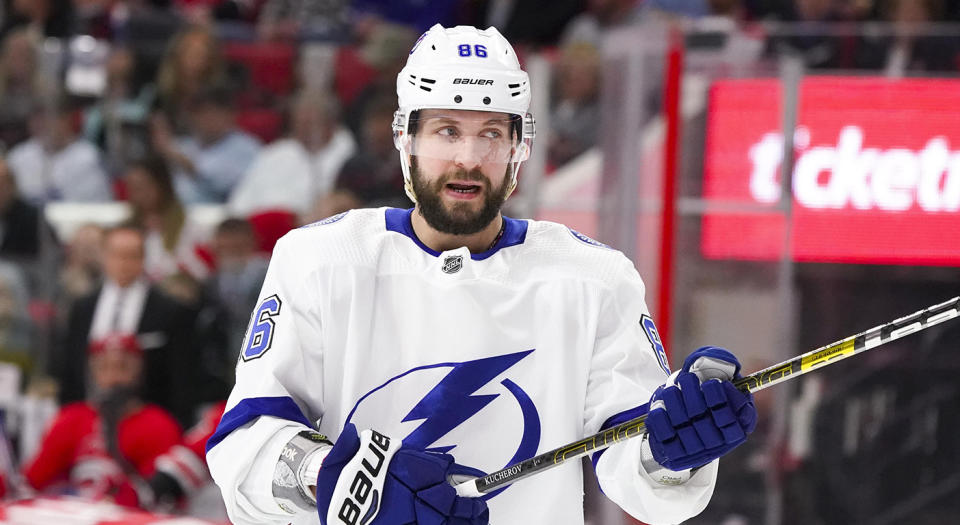 Kucherov is extraordinarily talented, but could still take a step back next year. (James Guillory-USA TODAY Sports)