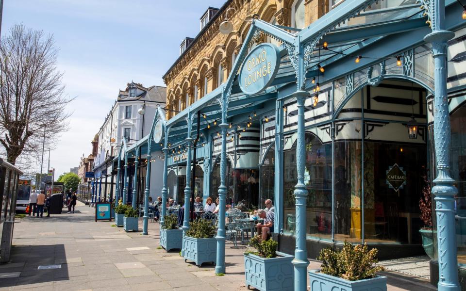 One of the many ornate shop fronts that litter the center of Llandudno