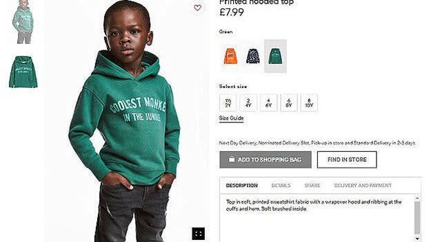 This H&M ad has been deemed racist by many critics. Source: H&M