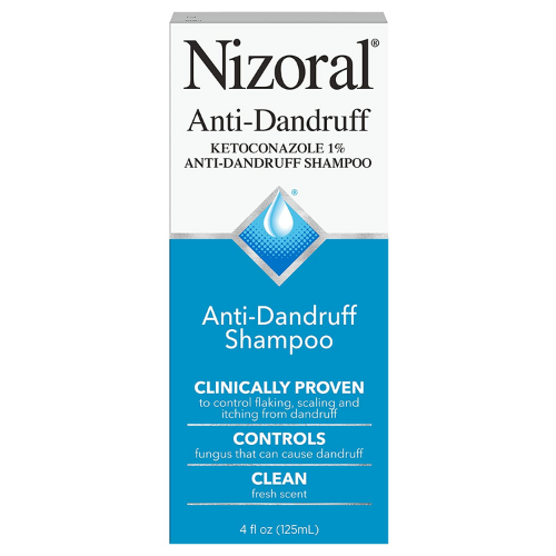 Nizoral Anti-Dandruff Shampoo against white background