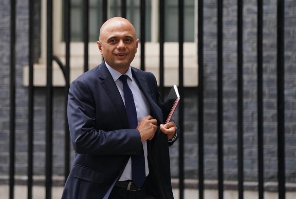 Health Secretary Sajid Javid in Downing Street (Stefan Rousseau/PA) (PA Wire)