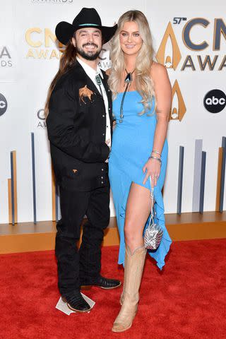 <p>Jason Davis/WireImage</p> Ian Munsick and Caroline Munsick