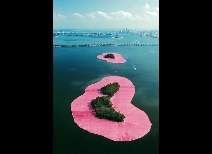 Wolfgang Volz  Christo and Jeanne-Claude  "Surrounded Islands, Biscayne Bay, Greater Miami, Florida, 1980-83"