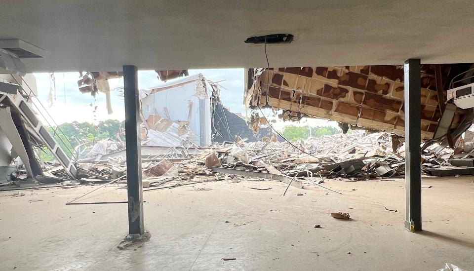 Convention Hall, Gadsden's top event venue for more than eight decades, is being torn down to make way for riverfront development. City officials say the building is riddled with mold and asbestos and is beyond repair.