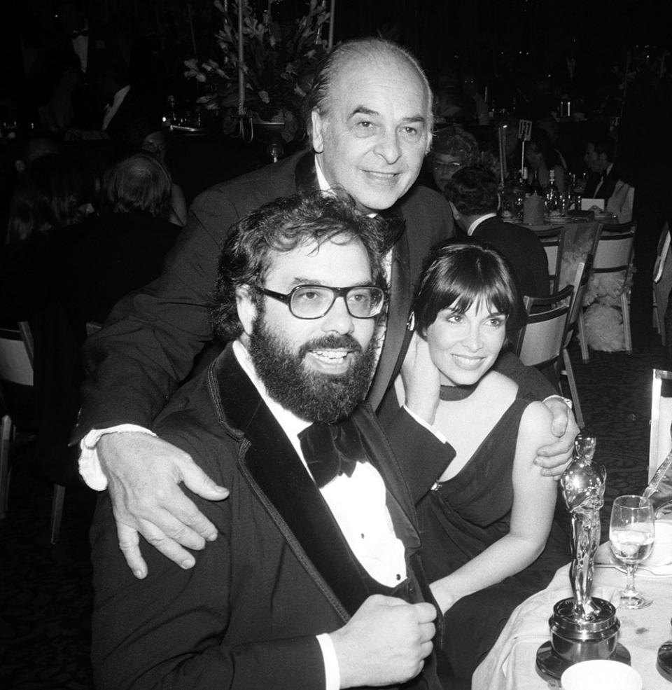 At the 1975 Ball, the Coppola family had reason to celebrate. Frances Ford Coppola won best picture, directing and adapted screenplay Oscars for The Godfather Part II; his father, Carmine, won an original score trophy; and his sister, Talia Shire, was nominated as supporting actress.