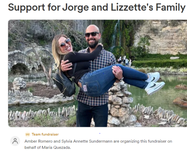 GoFundMe campaign for the of Jorge Guillen and Lizzette Zambrano family.