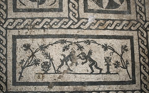 The mosaics depict satyrs, cupids and gardens. - Credit: Cultural heritage ministry