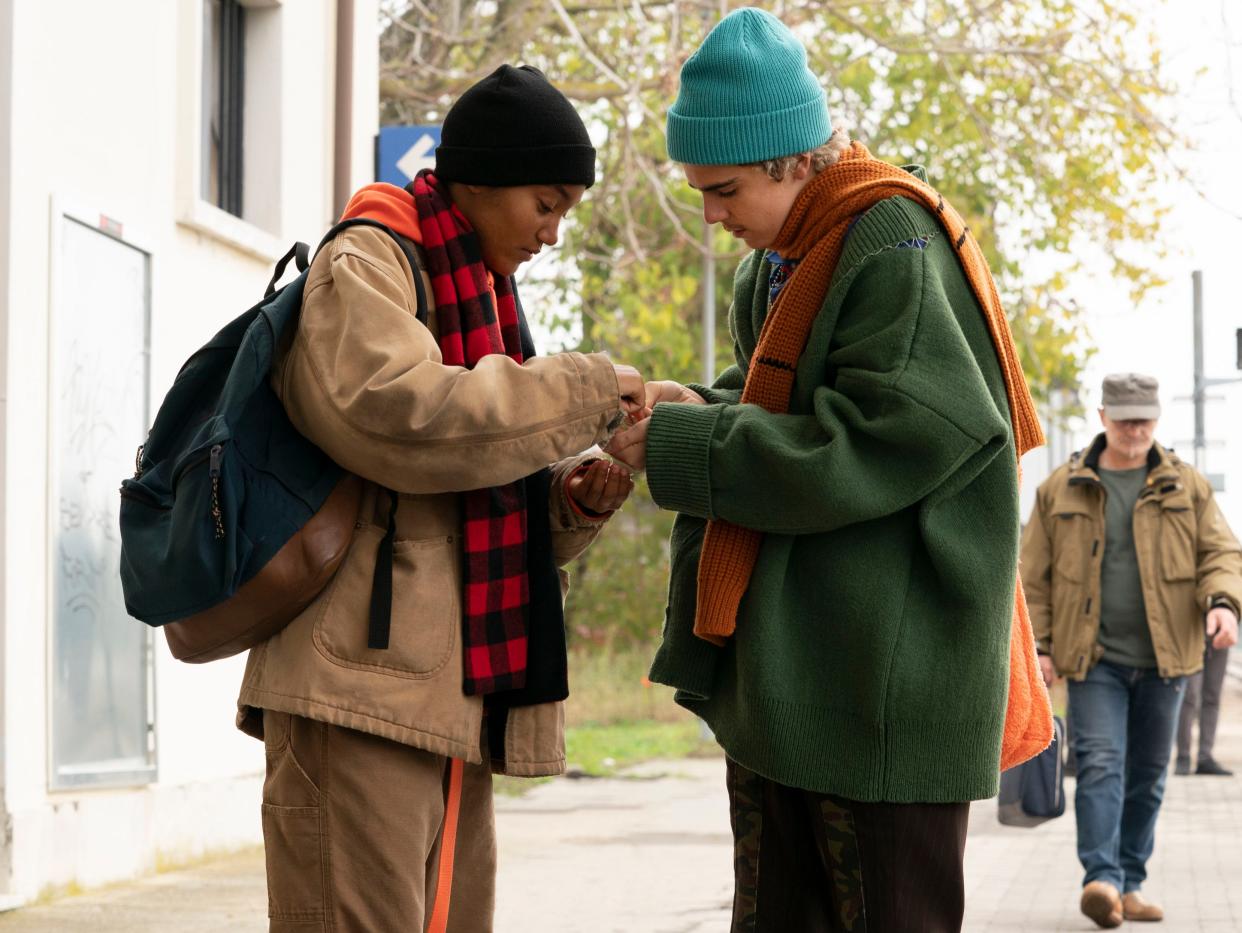 <p>Jordan Kristine Seamon and Jack Dylan Grazer in ‘We Are Who We Are’</p> (BBC/Fremantle)