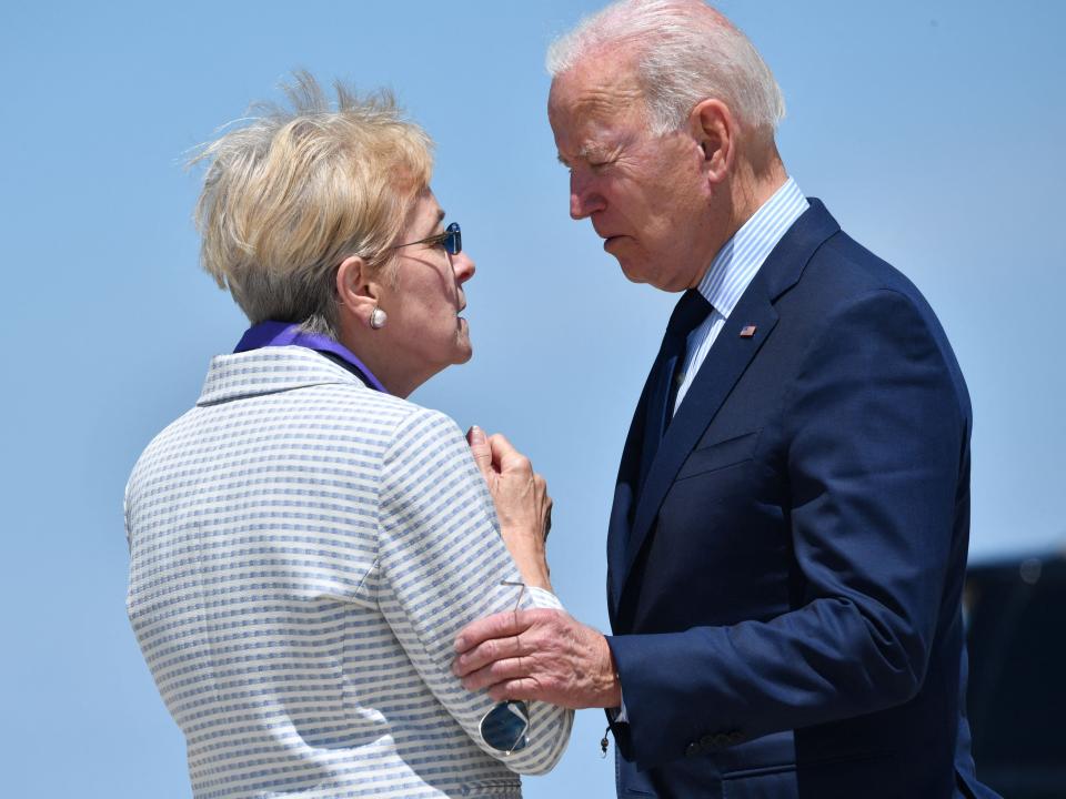 Rep. Marcy Kaptur and President Joe Biden