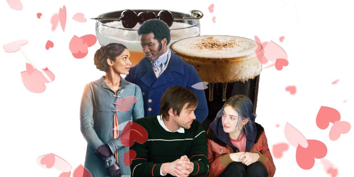 best valentines day movies and cocktails