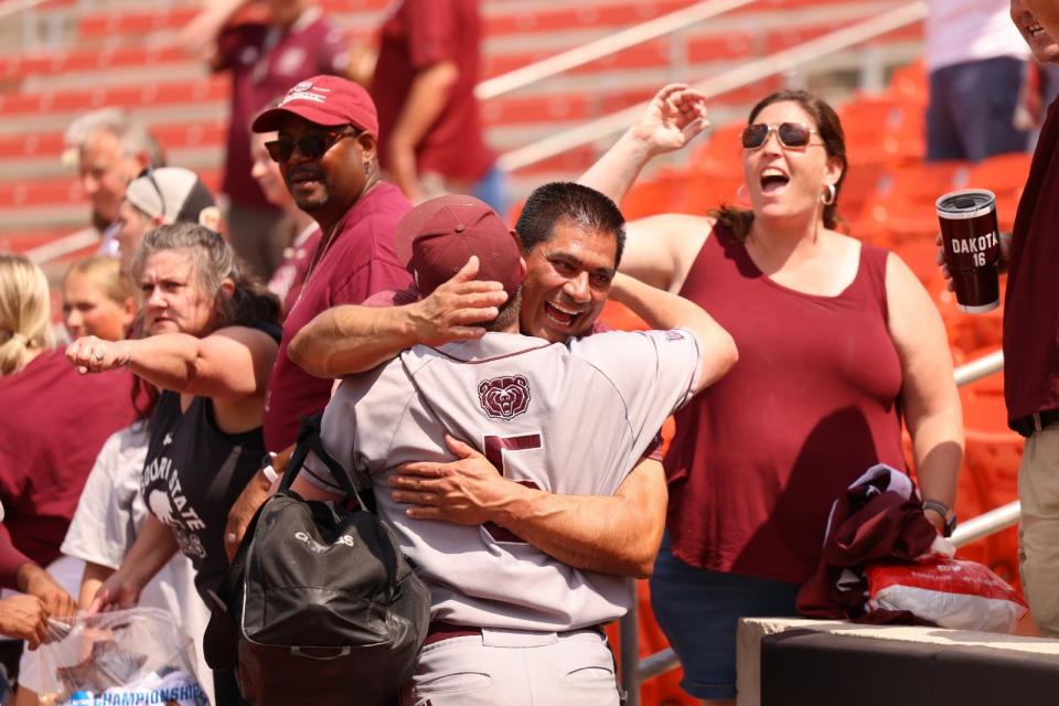 Missouri State baseball rallied in the top of the ninth inning to beat Grand Canyon in the Stillwater Regional on Saturday, June 4, 2022, at O'Brate Stadium in Stillwater, Oklahoma.