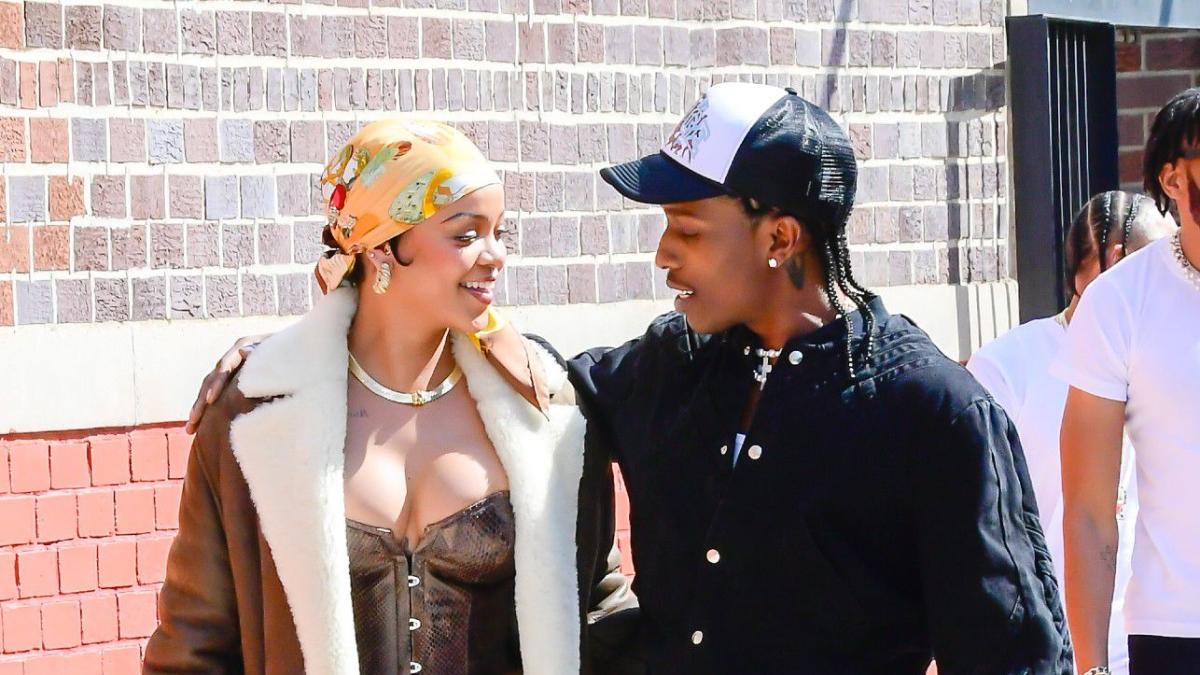 Rihanna & A$AP Rocky Look So In Love on Set of New Project in NYC