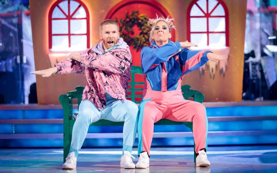 In the pink: Neil Jones and Mel Giedroyc - Guy Levy