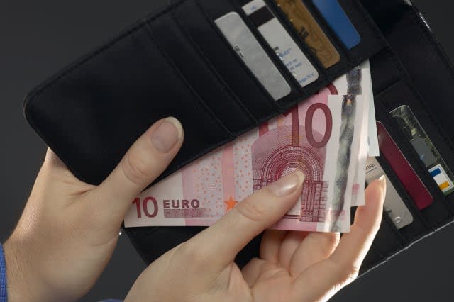 Billfold with euros