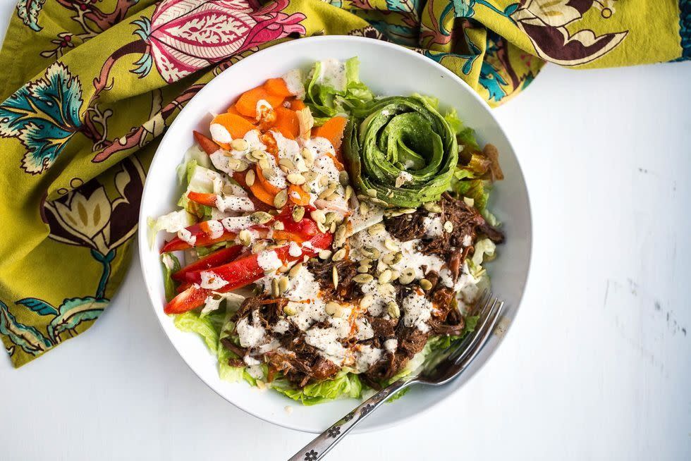 summer slow cooker recipes beef tex mex salad