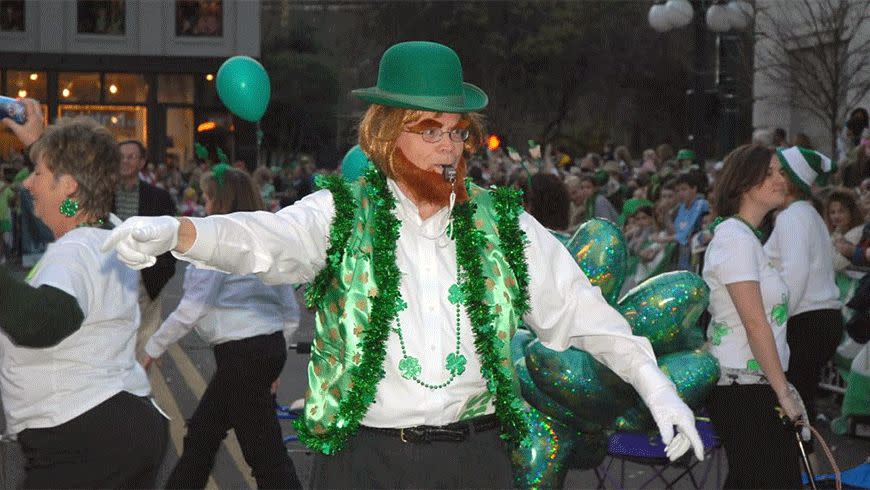 St Louis Cardinal mascot, Fredbird to march in Shortest St Pats Parade –  The World's Shortest St Patrick's Day Parade