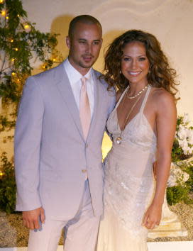 Jennifer and Cris Judd at the Grand Opening of Madres Restaurant in March 2002