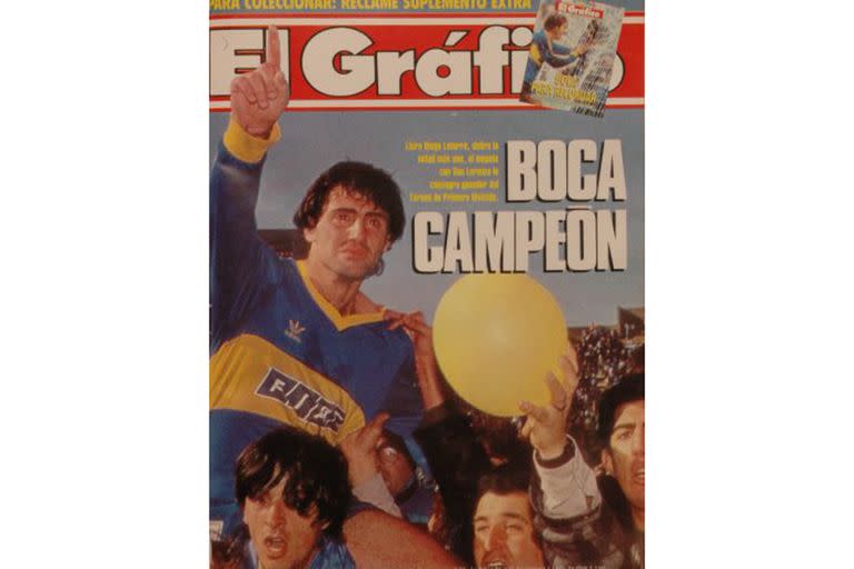 La revista El Gráfico tituló Boca campeón, cuando el Xeneize se aseguró el primer lugar del Clausura 91