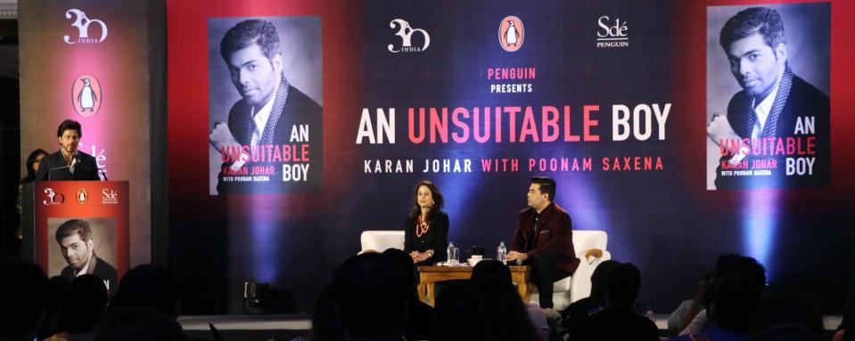 Photos: SRK launches Karan Johar’s biography 'An Unsuitable Boy'