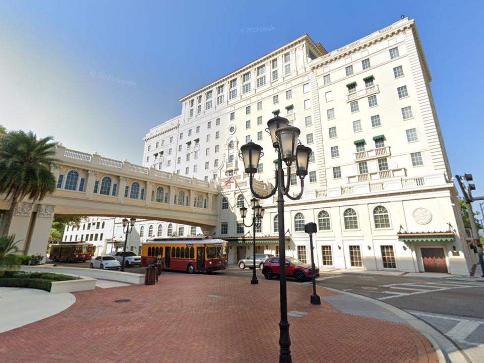 The Church of Scientology’s Fort Harrison Hotel in Clearwater Beach, Florida (Google Maps)