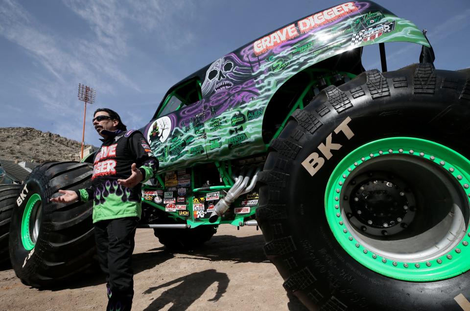 Grave Digger driver Charlie Pauken talks about the fan experience at Monster Jam during a preview March 6, 2020.