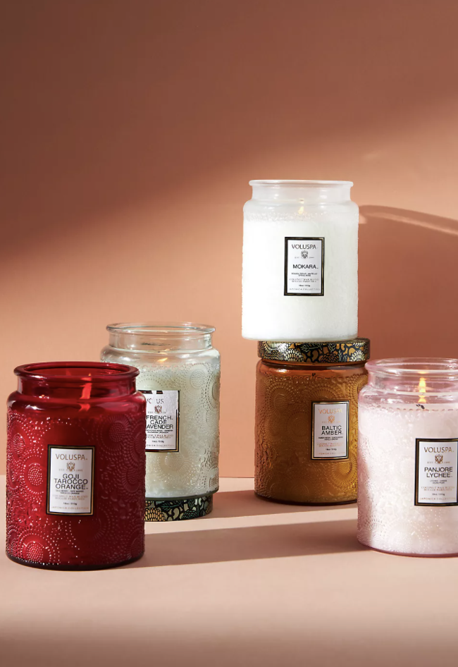 56) Limited Edition Cut Glass Jar Candle