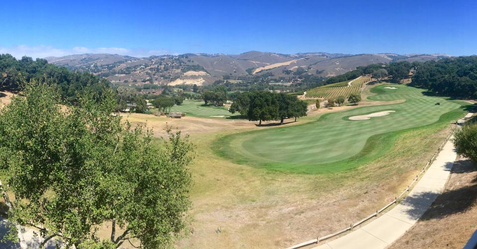 Room view of gold course at Carmel Valley Ranch