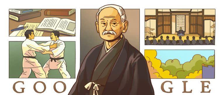 Kano Jigoro, el fundador del Judo, homenajeado por Google.
