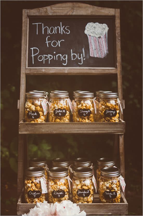 <p>Everyone loves a pun so whats not to love about giving everyone who ‘popped’ by a jar of popcorn.<i><a href="https://uk.pinterest.com/pin/574842339918540171/" rel="nofollow noopener" target="_blank" data-ylk="slk:[Photo: Pinterest];elm:context_link;itc:0;sec:content-canvas" class="link "> [Photo: Pinterest]</a></i></p>