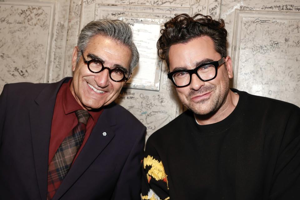 Dan Eugene Levy smiling at the camera
