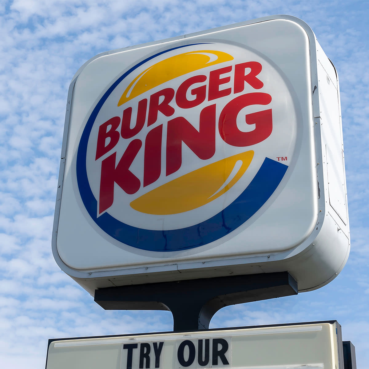 Burger King logo signage