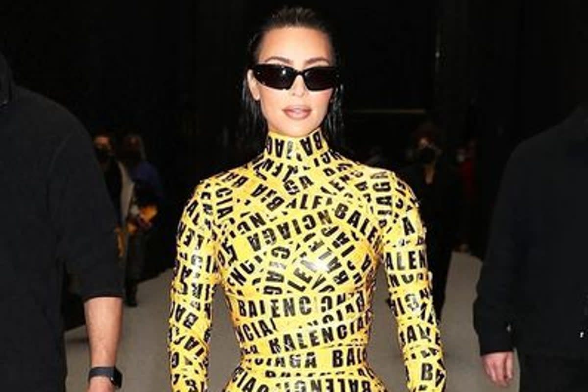 Kim Kardashian in Balenciaga tape is strapped in for the fashion apocalypse (Kim Kardashian in Balenciaga tape)