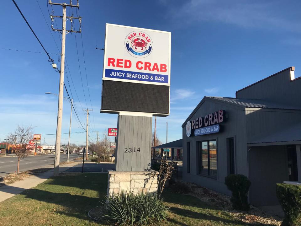 The new Red Crab Juicy Seafood has opened in Joliet at 2314 West Jefferson Street. It's open for indoor dining and takeout meals. Image via John Ferak/Patch