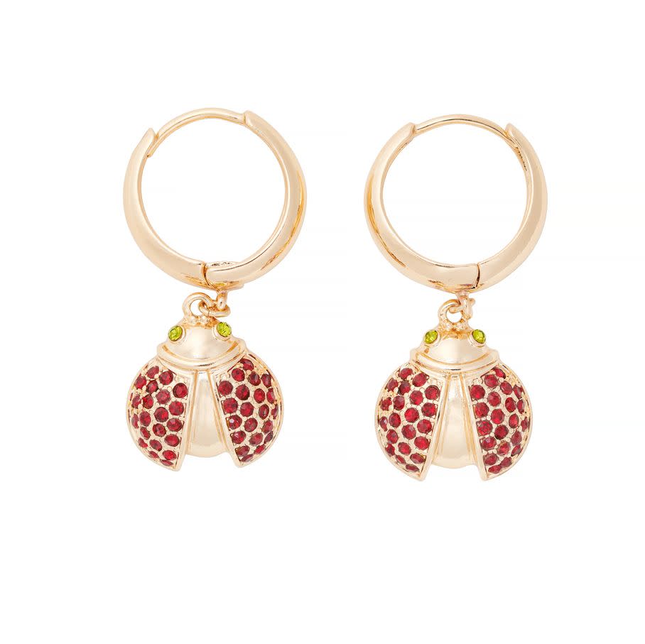 <p>Ladybird hoop earrings, £9.99, H&M</p><p><a class="link " href="https://go.redirectingat.com?id=127X1599956&url=https%3A%2F%2Fwww2.hm.com%2Fen_gb%2Fproductpage.0947390001.html&sref=https%3A%2F%2Fwww.cosmopolitan.com%2Fuk%2Ffashion%2Fstyle%2Fg34287086%2Fhandm-the-vampires-wife%2F" rel="nofollow noopener" target="_blank" data-ylk="slk:SOLD OUT;elm:context_link;itc:0;sec:content-canvas">SOLD OUT</a></p><p>How cute are the bewitched beady eyes on these ladybird hoop earrings. </p>