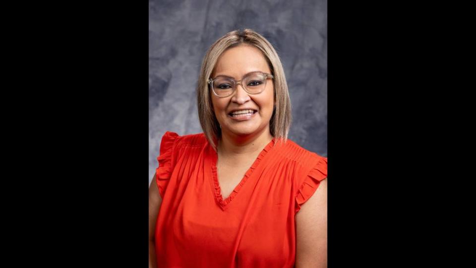 Gustine High School’s Yolanda Tualla was named the Merced County School Employee of the Year.