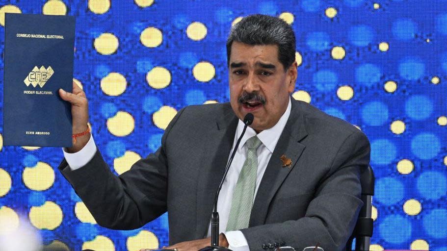 El presidente venezolano, Nicolás Maduro, en rueda de prensa este lunes 4 de diciembre. 