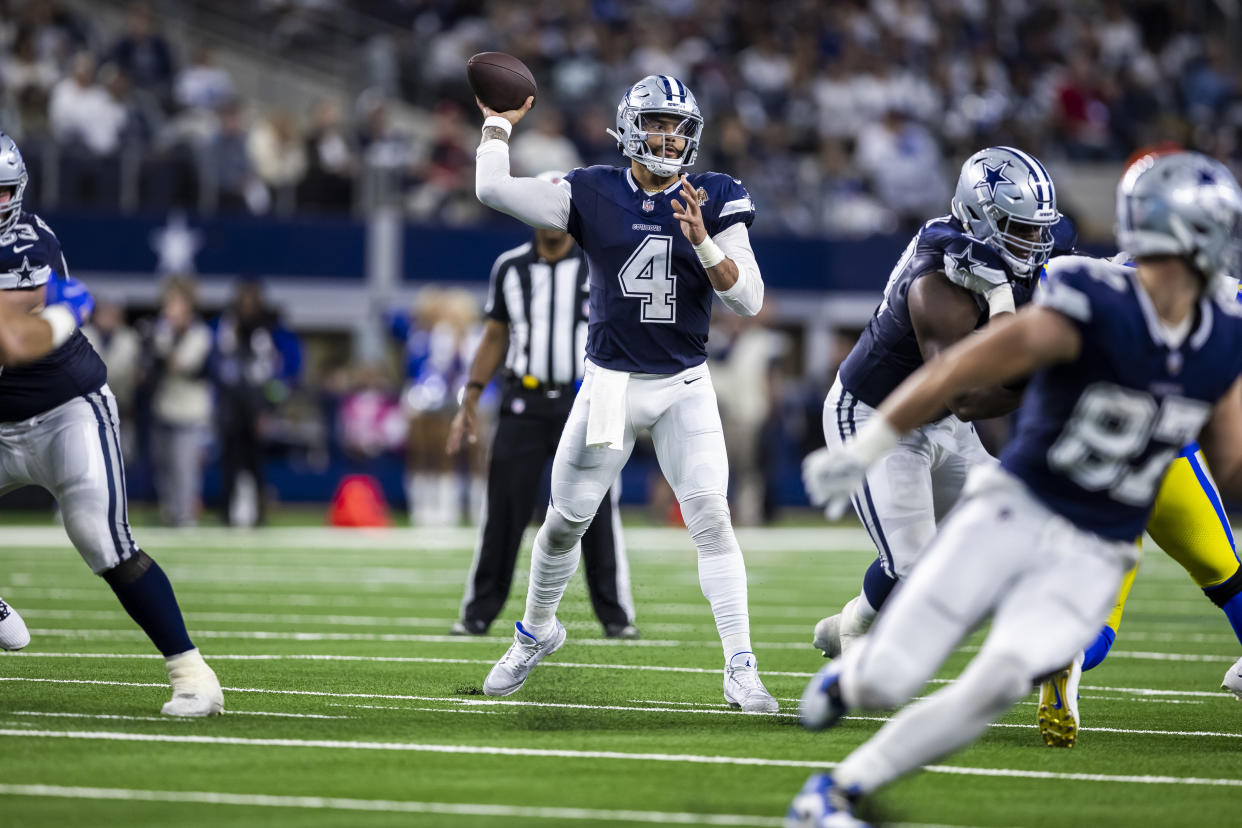 The Cowboys are battling with the Eagles for the top spot in the NFC East. (AP Photo/Brandon Wade)