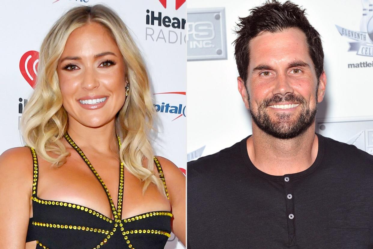 stin Cavallari arrives at the 2022 iHeartRadio Music Festival at T-Mobile Arena on September 23, 2022 in Las Vegas, Nevada. (Photo by Mindy Small/Getty Images); Matt Leinart attends the Matt Leinart Foundation's 12th Annual "Celebrity Bowl" at Lucky Strike Lanes on July 12, 2018 in Hollywood, California. (Photo by Rachel Luna/Getty Images)