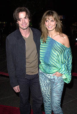 Kyle MacLachlan with Heidi Klum at the Los Angeles premiere of Guy Ritchie 's Snatch (1/18/2001) Photo by Steve Granitz/WireImage.com