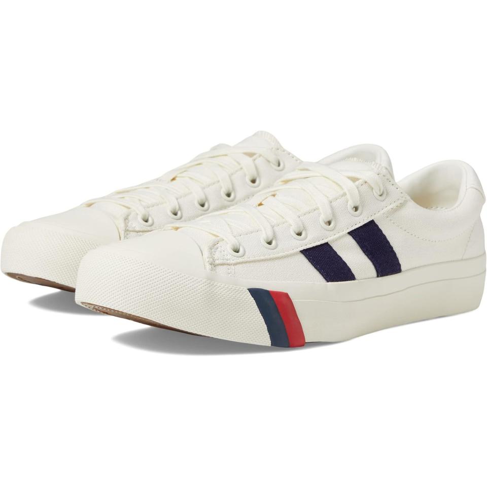 <p><a href="https://go.redirectingat.com?id=74968X1596630&url=https%3A%2F%2Fwww.zappos.com%2Fp%2Fpro-keds-royal-plus-lace-up-white-navy%2Fproduct%2F9604737&sref=https%3A%2F%2Fwww.menshealth.com%2Fstyle%2Fg43691032%2Fbest-canvas-sneakers-men%2F" rel="nofollow noopener" target="_blank" data-ylk="slk:Shop Now;elm:context_link;itc:0;sec:content-canvas" class="link ">Shop Now</a></p><p>Royal Plus Lace Up</p><p>zappos.com</p><p>$75.00</p>