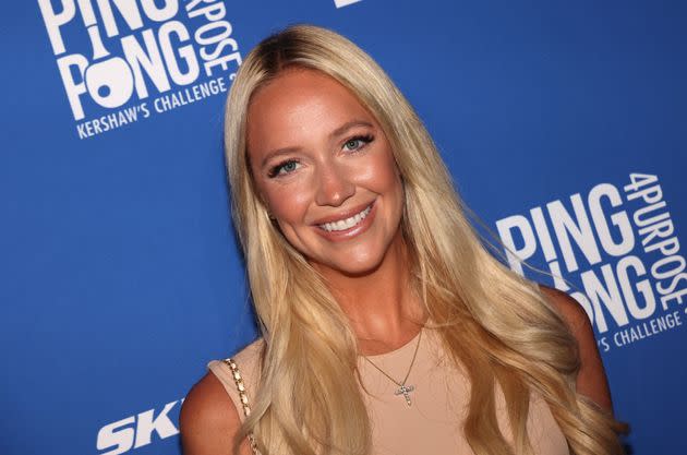 Ashley Brewer is pictured at Dodger Stadium on Aug. 8 in Los Angeles.