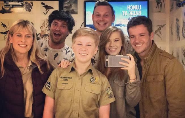 , Mitch also happens to work at the zoo on Queensland's Sunshine Coast, and has been on hand to support the Irwin family during various media engagements. Source: Instagram