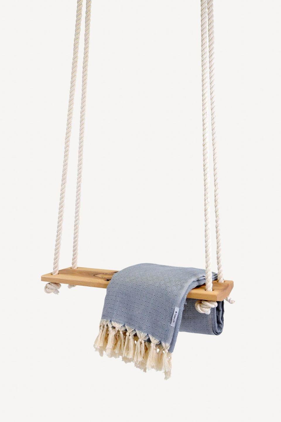 Wooden Hygge Swing, $255 from Goop.com (Goop)