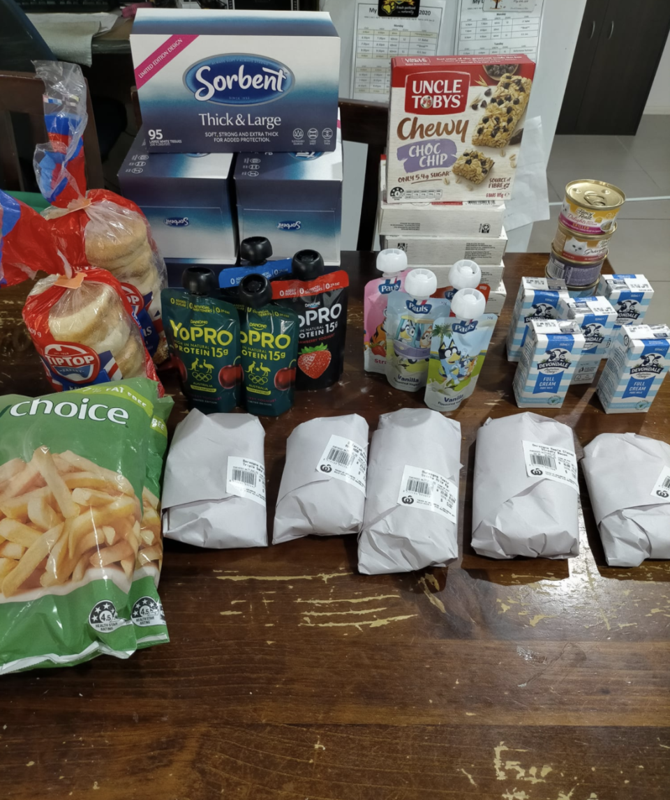 Photo shows a haul of Woolworths products that earn more Ooshies.