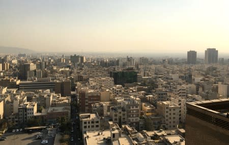 FILE PHOTO: Tehran skyline as seen from Iran's interior ministry in Tehran