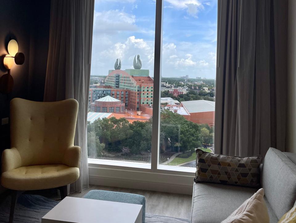 Living room of suite.