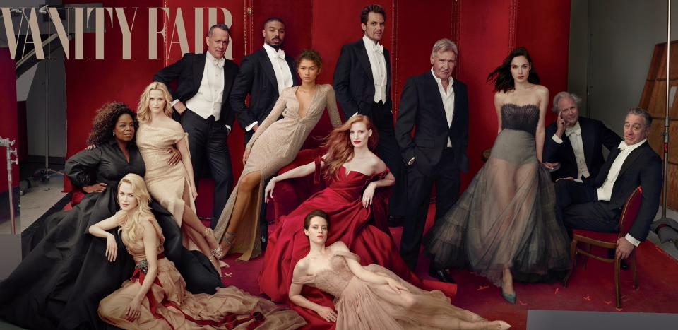 This is the 2018 <em>Vanity Fair</em> Hollywood issue. James Franco need not apply. (Photo: Annie Leibovitz for Vanity Fair via Twitter)