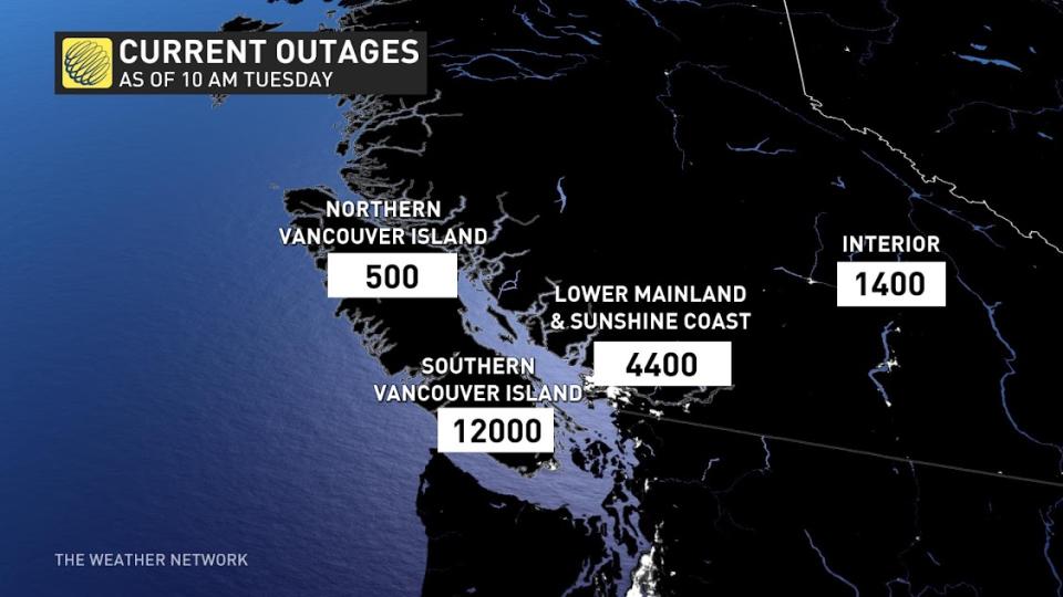 BC Outages Jan 9 2024